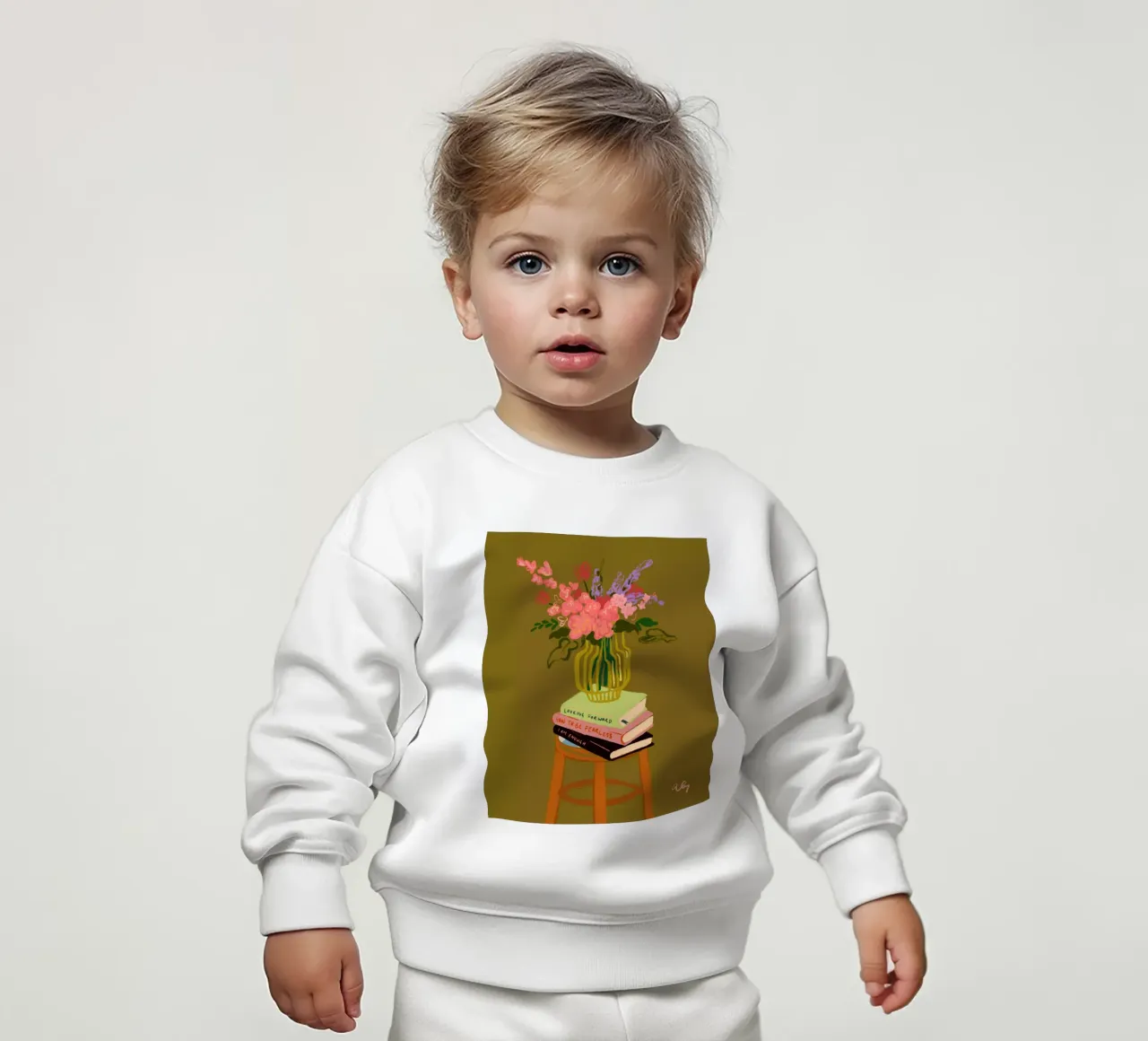 Flowers in Vase felpa neonato da Arty Guava