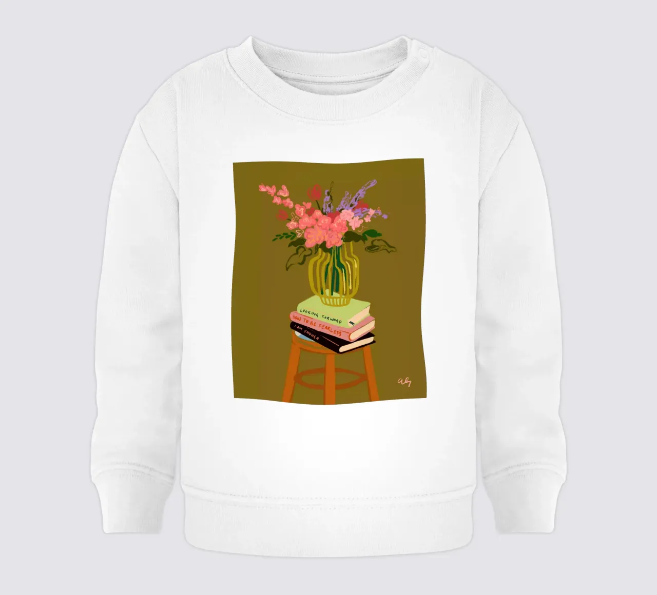 Flowers in Vase felpa neonato da Arty Guava