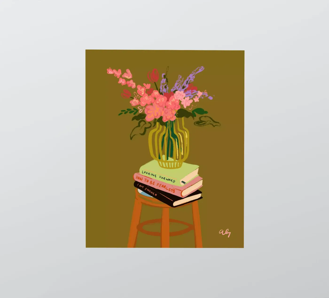 Flowers in Vase adesivo da Arty Guava