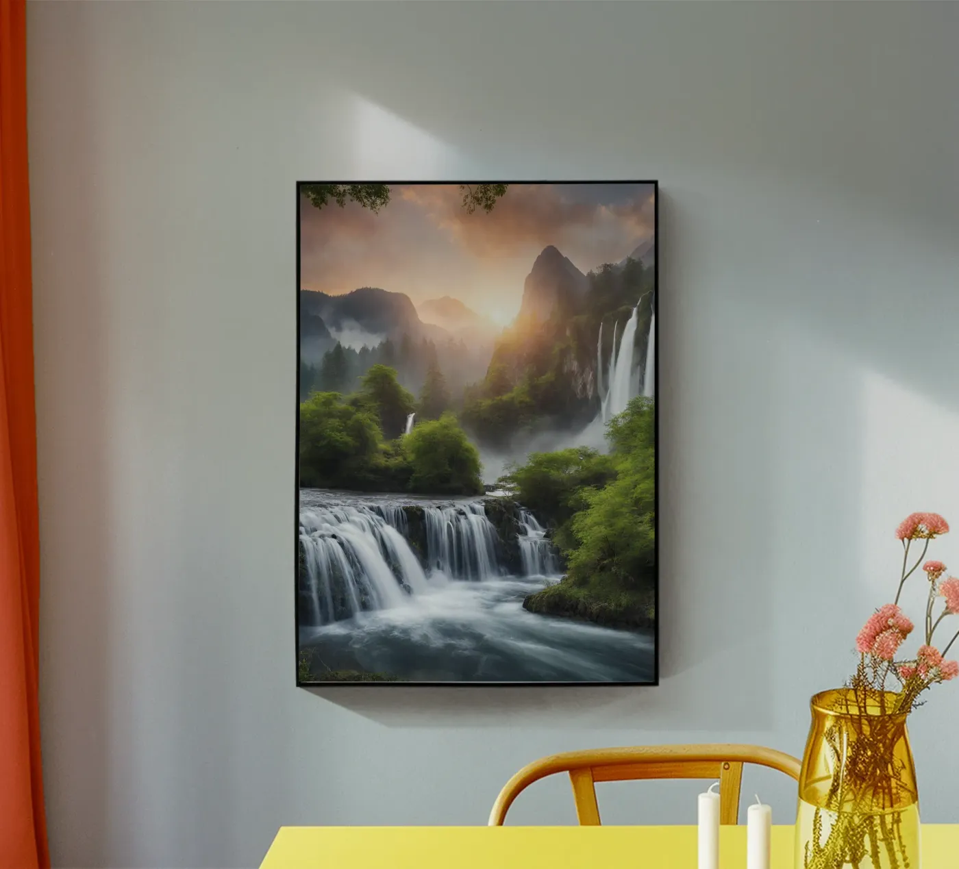 Paradies Waterfall acrylic glass by Poster Dreams