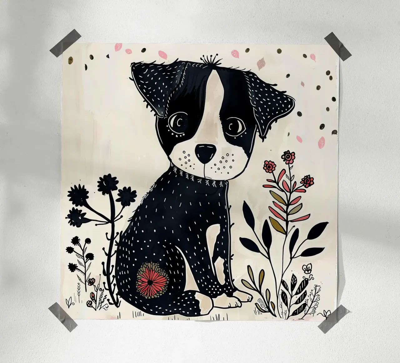 Cucciolo maculato poster con telaio in plastica da DaarbyN