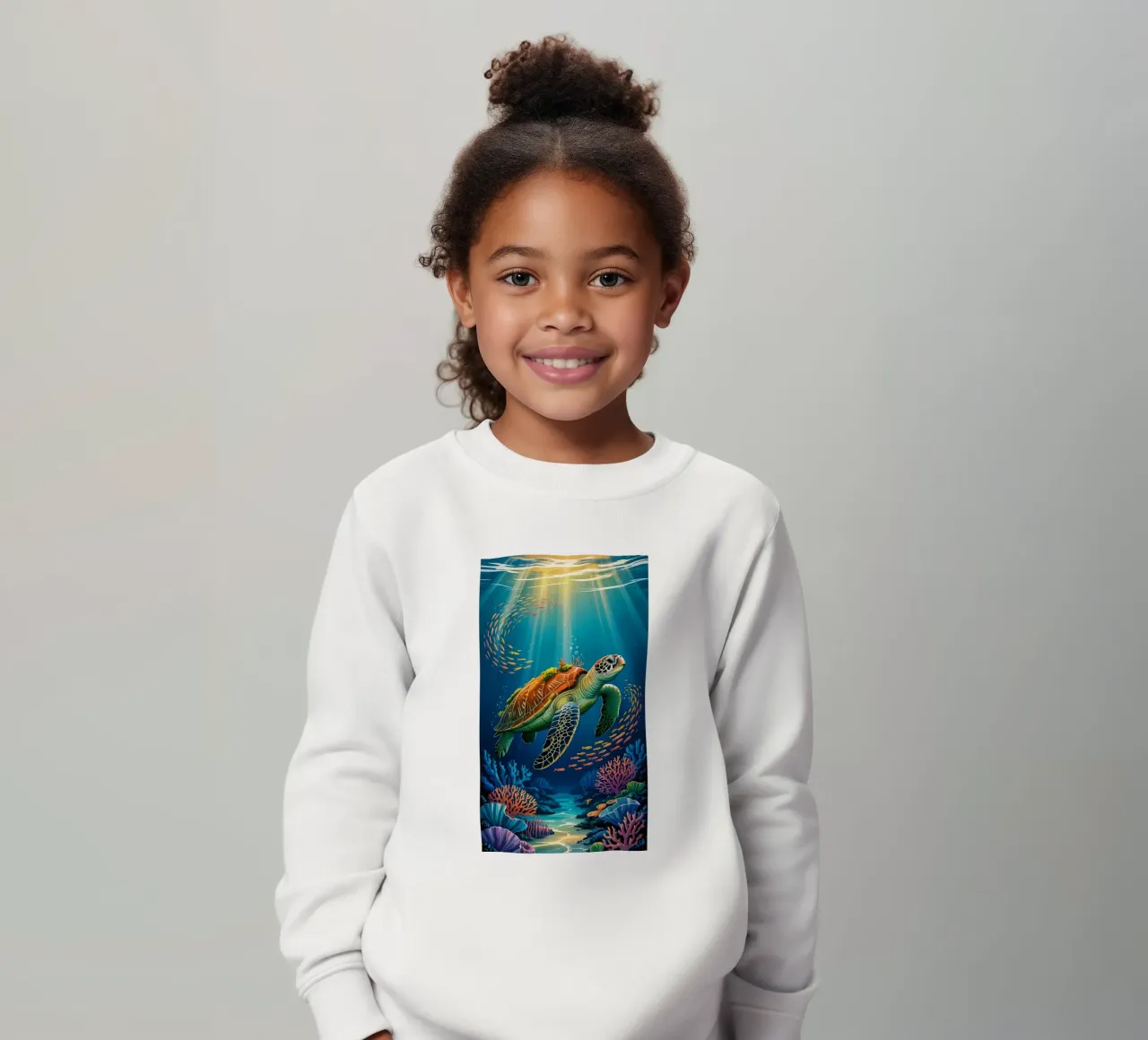 Turtle in a Beautiful Sea felpa bambino da Jeff Studio