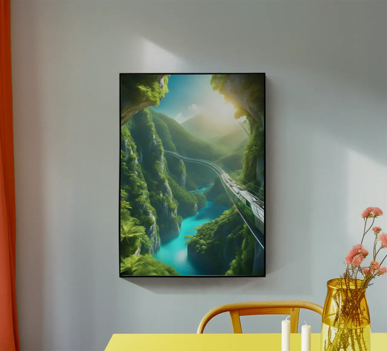 Paradies Train plexiglass da Poster Dreams