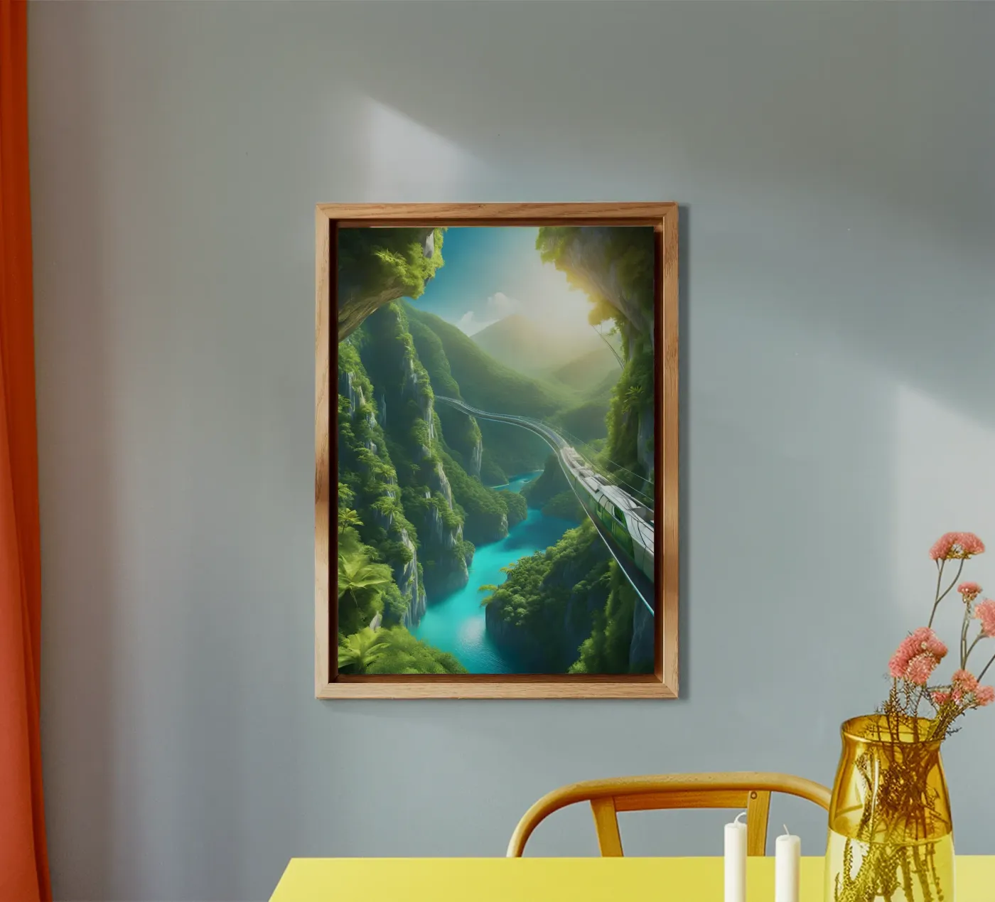 Paradies Train alluminio dibond da Poster Dreams