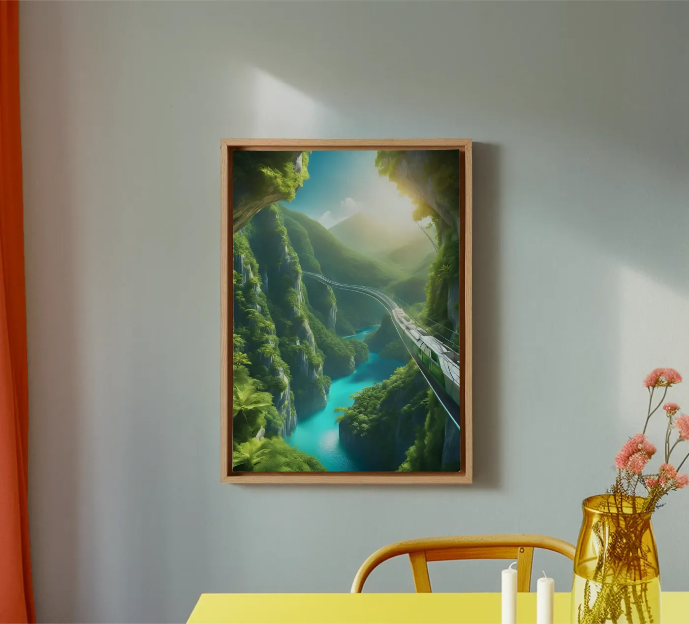 Paradies Train canvas by Poster Dreams