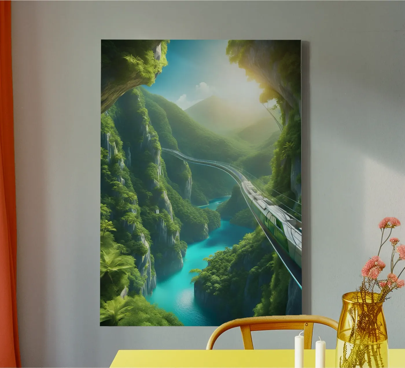 Paradies Train canvas by Poster Dreams