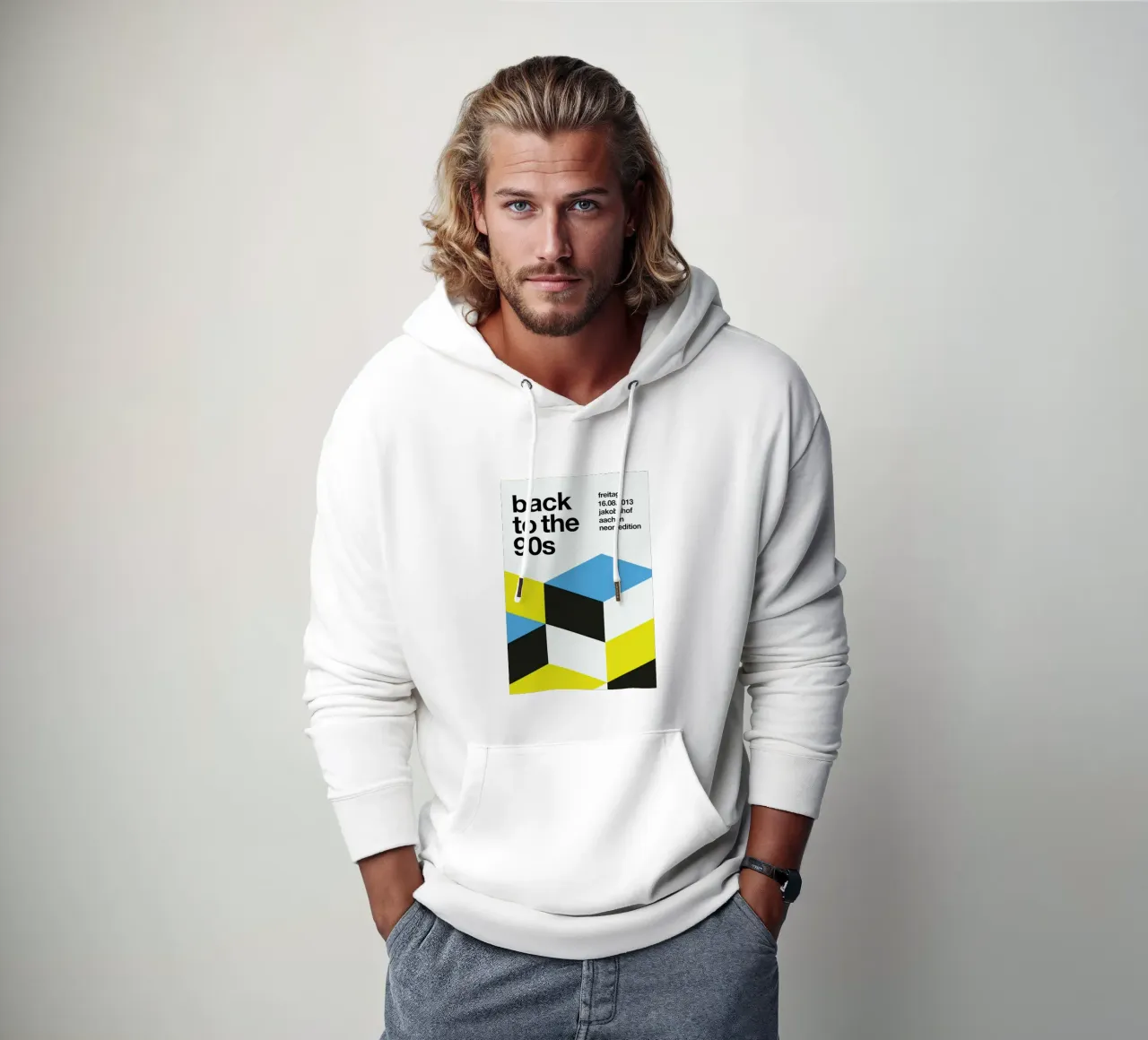 Back To The 90s felpa con cappuccio da Stephan Kochs