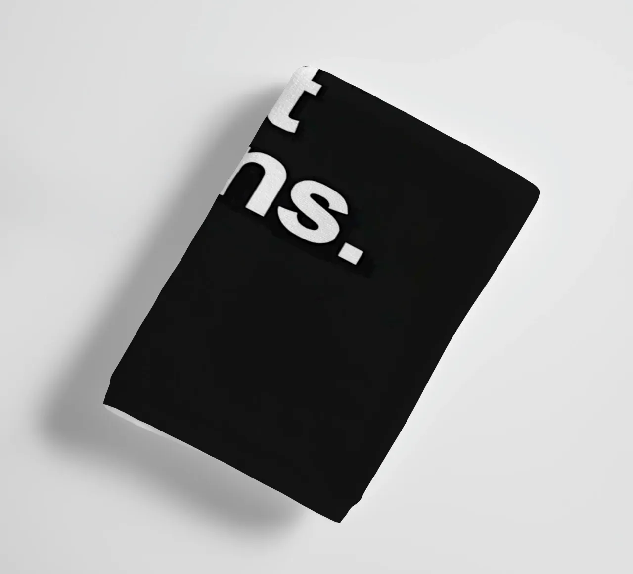 "| don't trust words, trust actions." asciugamano da bagno da Type & Tape