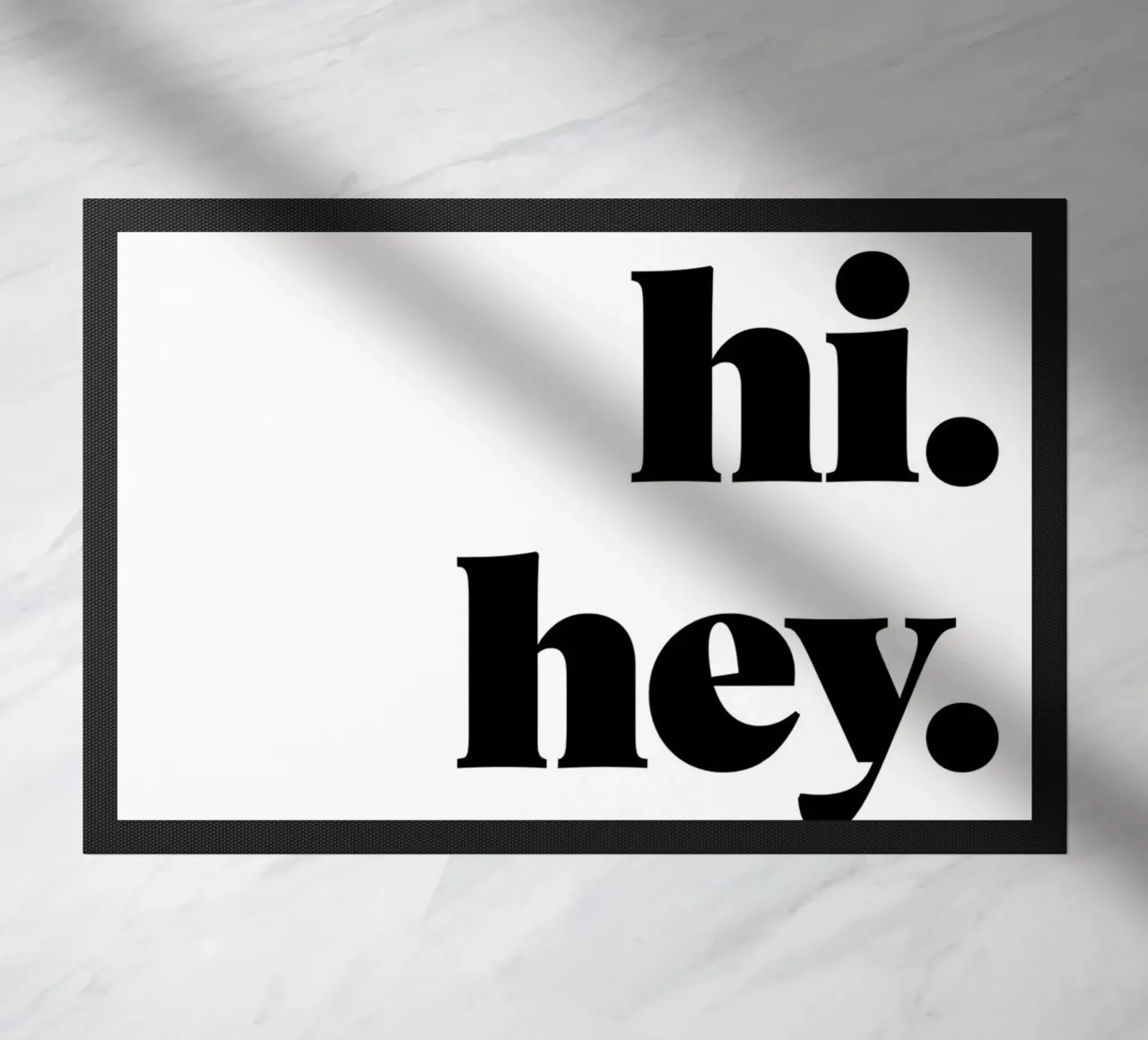 "hi. hey. hello." zerbino da Type & Tape