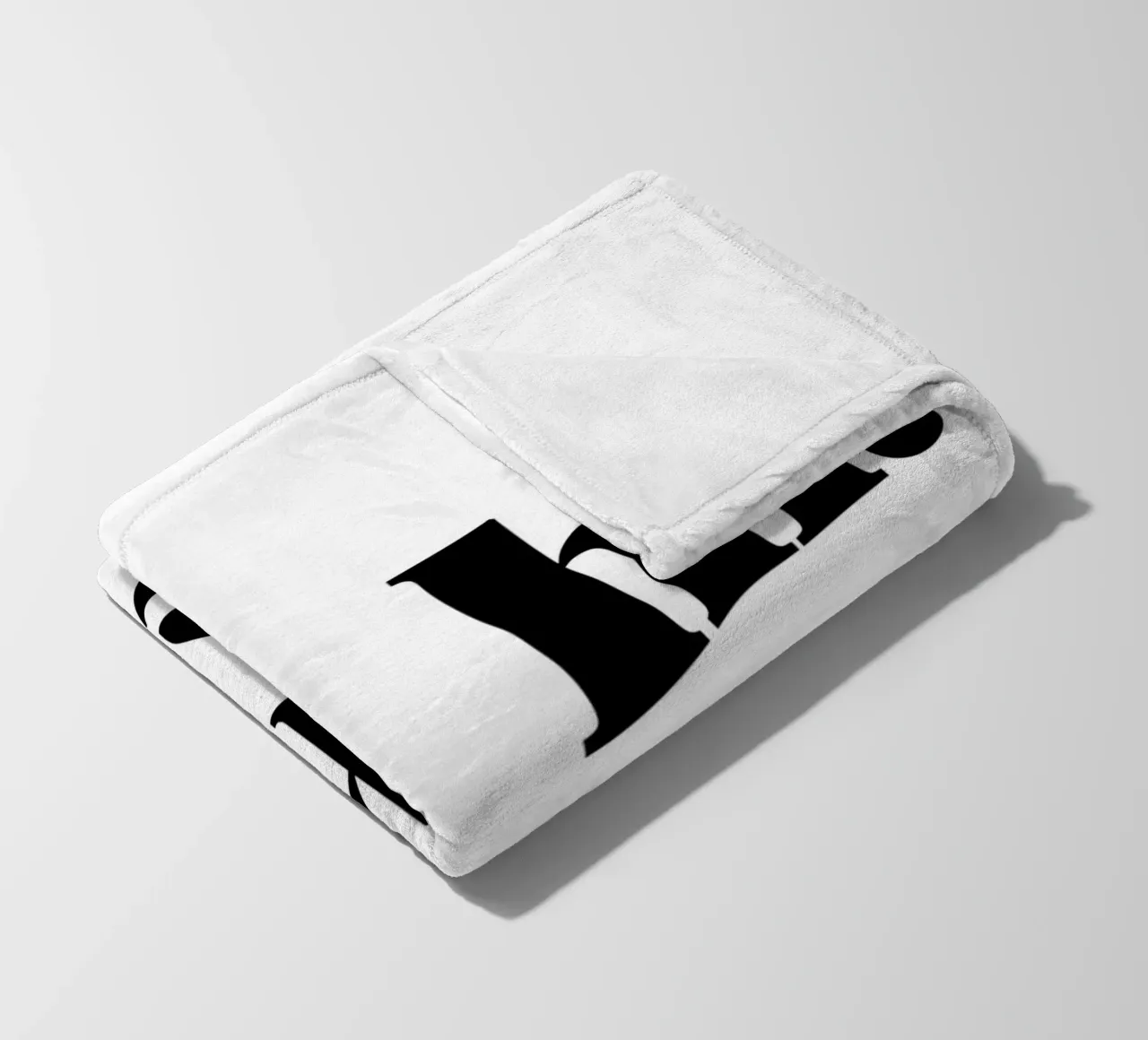 "hi. hey. hello." coperta in pile da Type & Tape