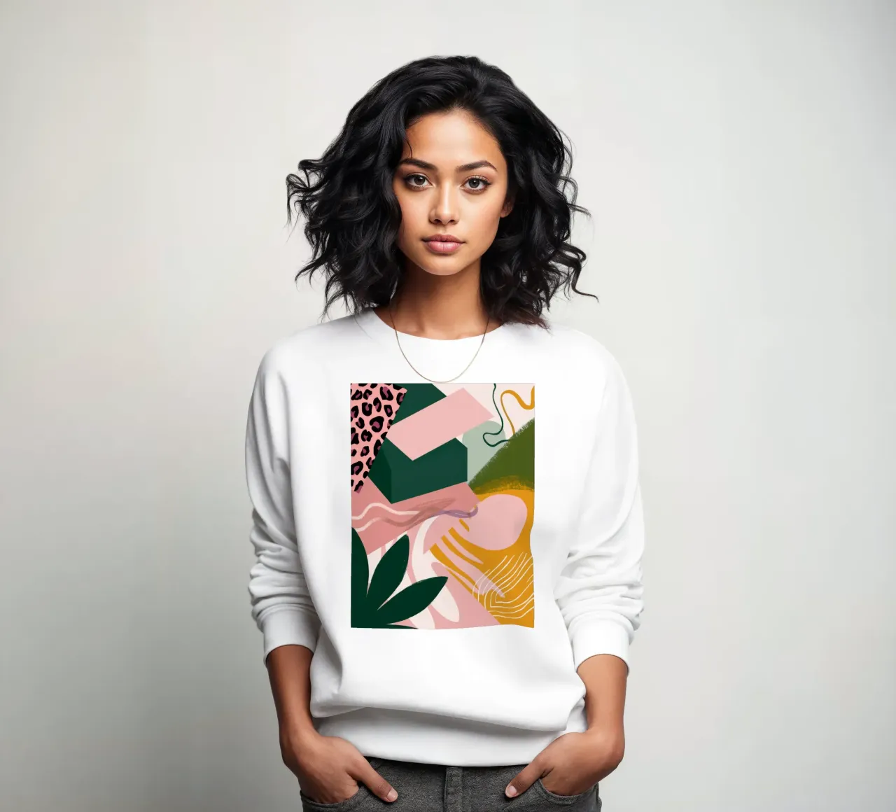 Zachte Vorm Abstract sweatshirt van Irish Strokes