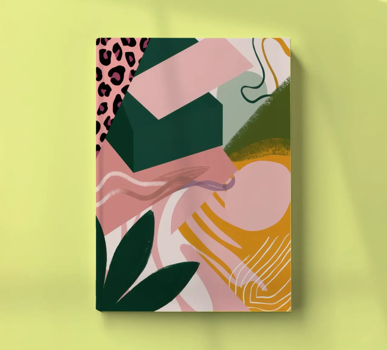 Soft Shape Abstract notebook by Irish Strokes
