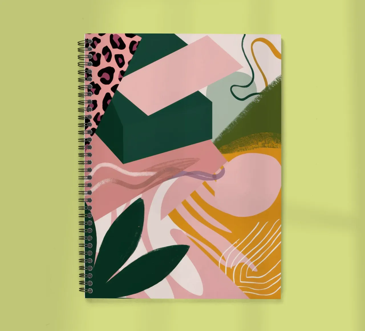 Soft Shape Abstract spiral notebook by Irish Strokes