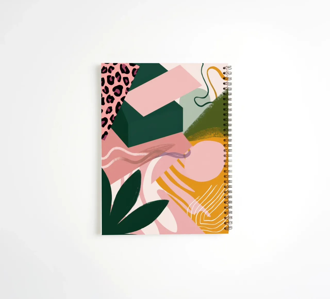 Soft Shape Abstract spiral notebook by Irish Strokes