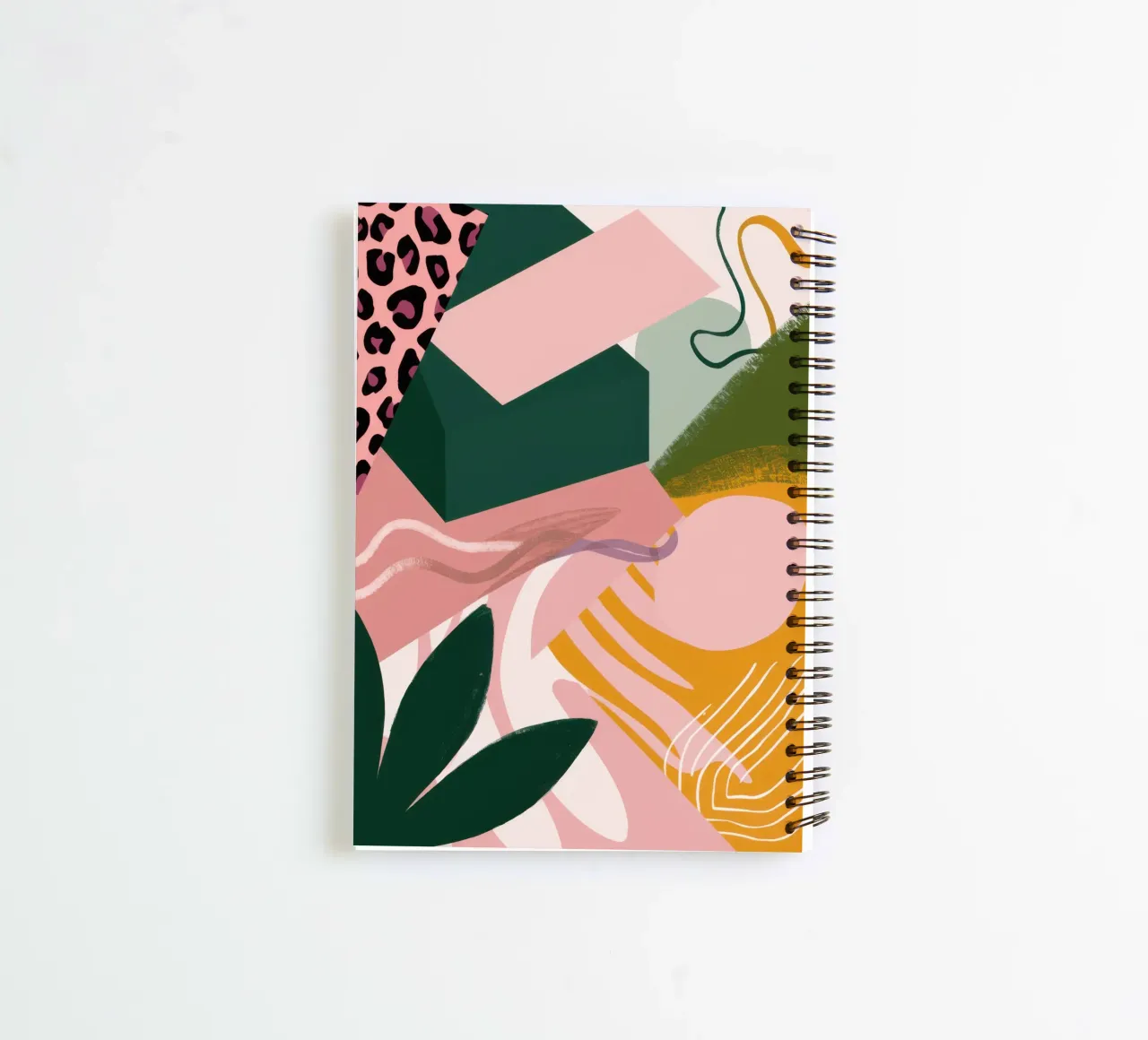 Soft Shape Abstract spiral notebook by Irish Strokes