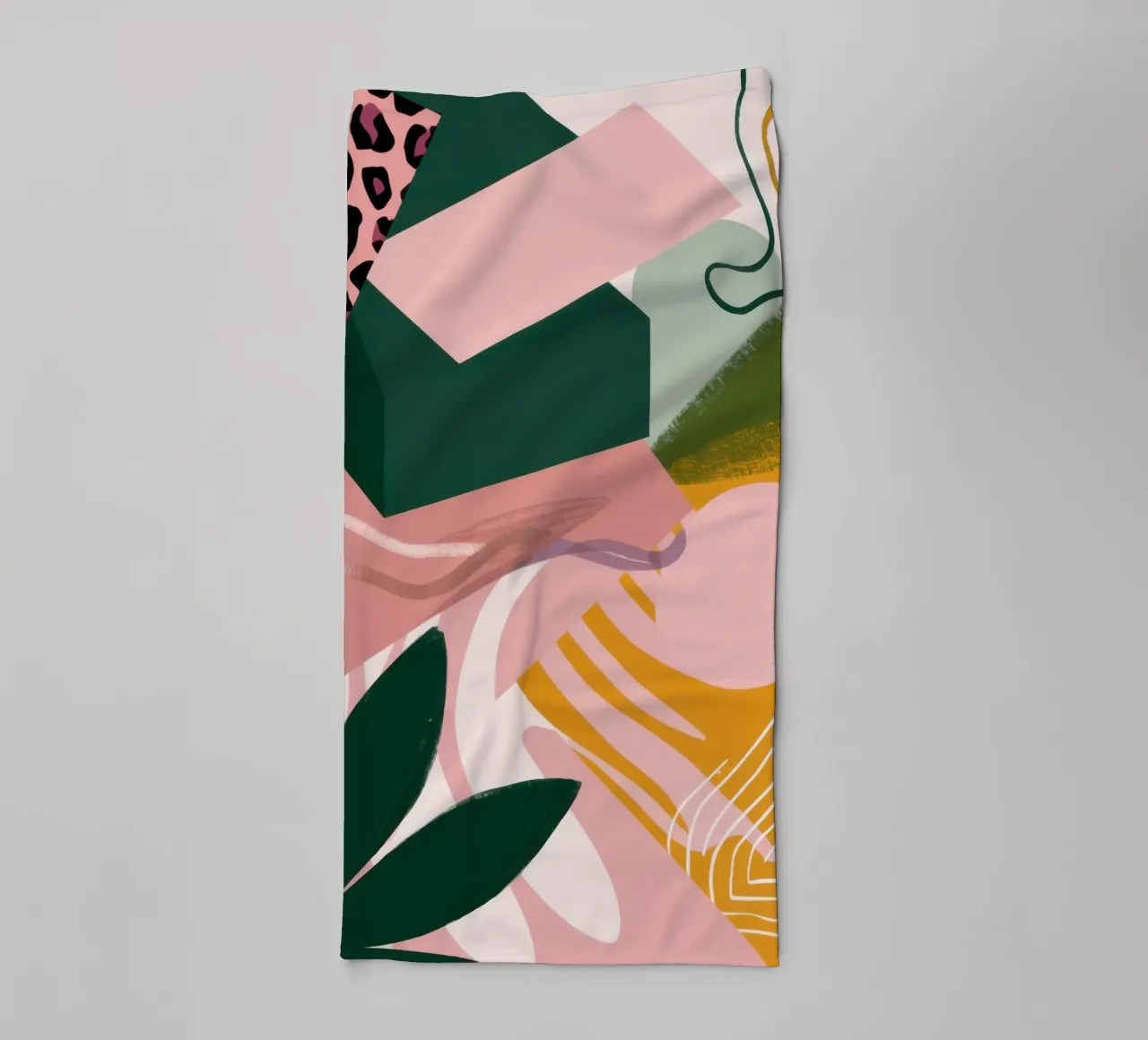 Soft Shape Abstract towel by Irish Strokes
