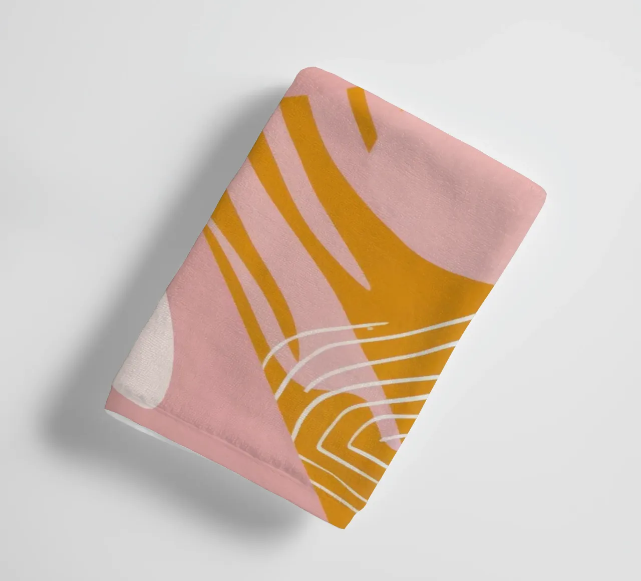 Soft Shape Abstract towel by Irish Strokes