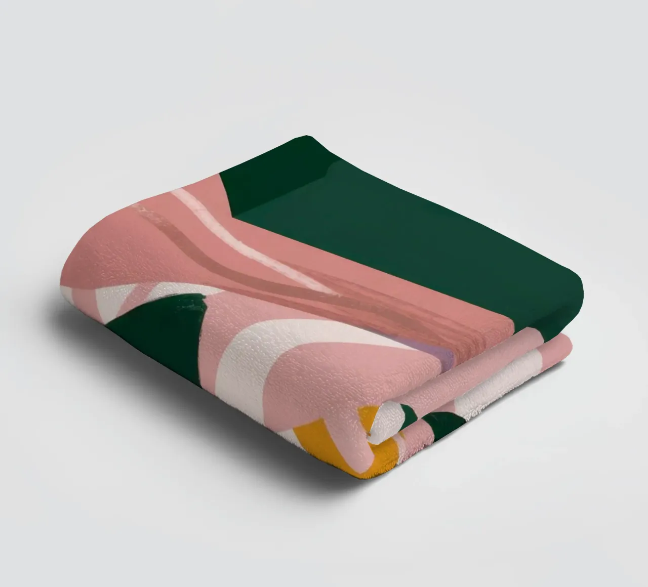 Soft Shape Abstract towel by Irish Strokes