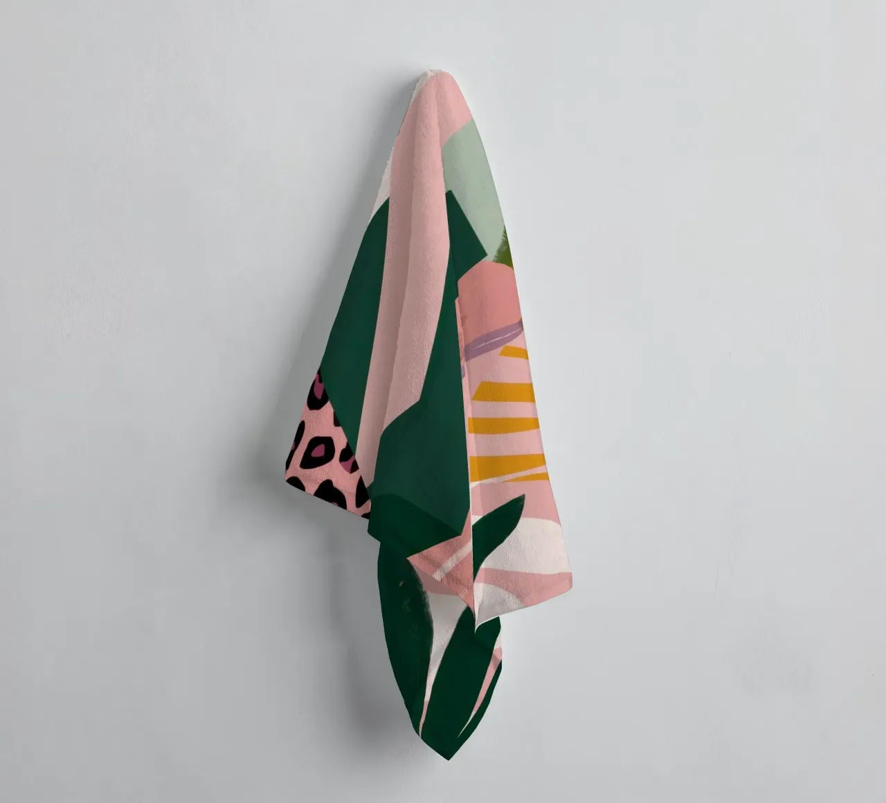 Soft Shape Abstract towel by Irish Strokes