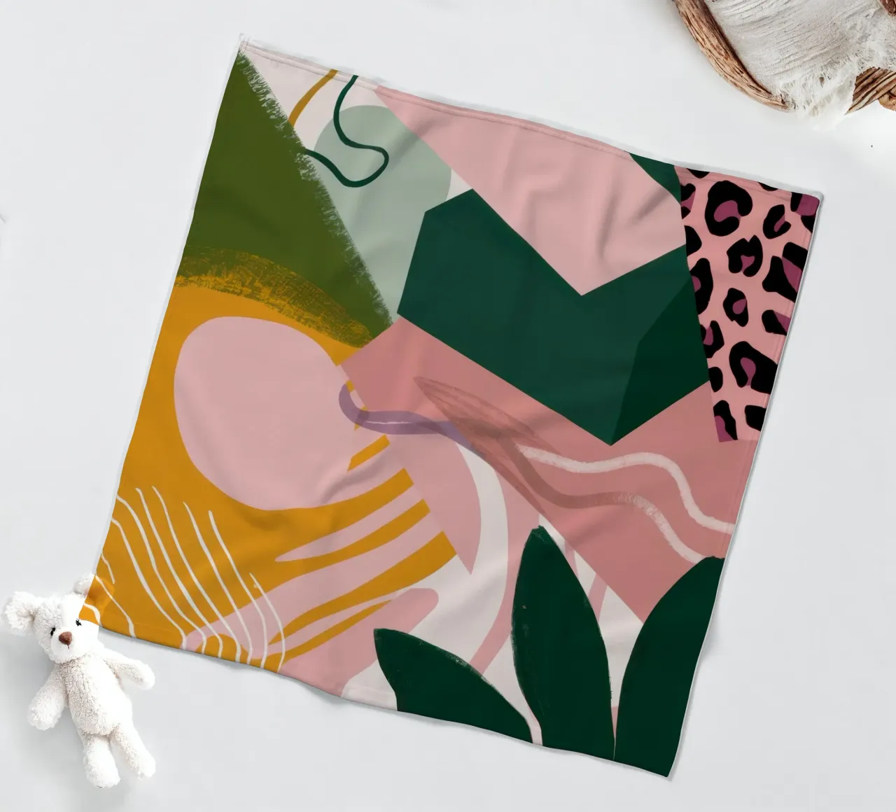 Zachte Vorm Abstract fleecedeken van Irish Strokes