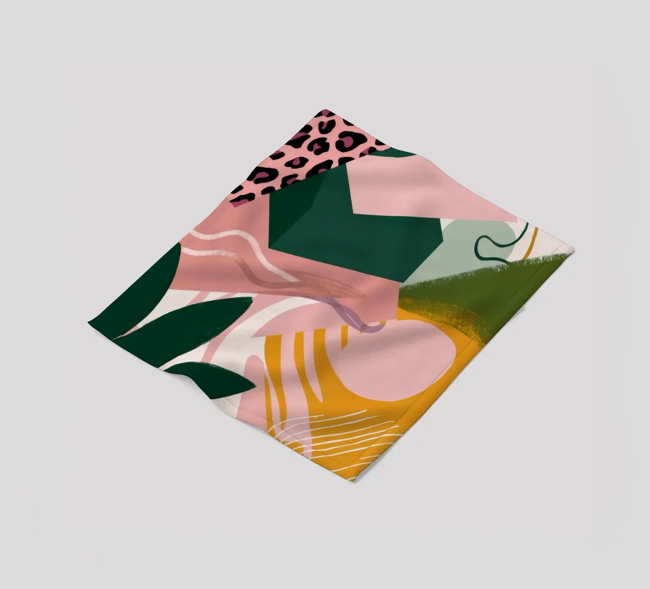 Zachte Vorm Abstract fleecedeken van Irish Strokes