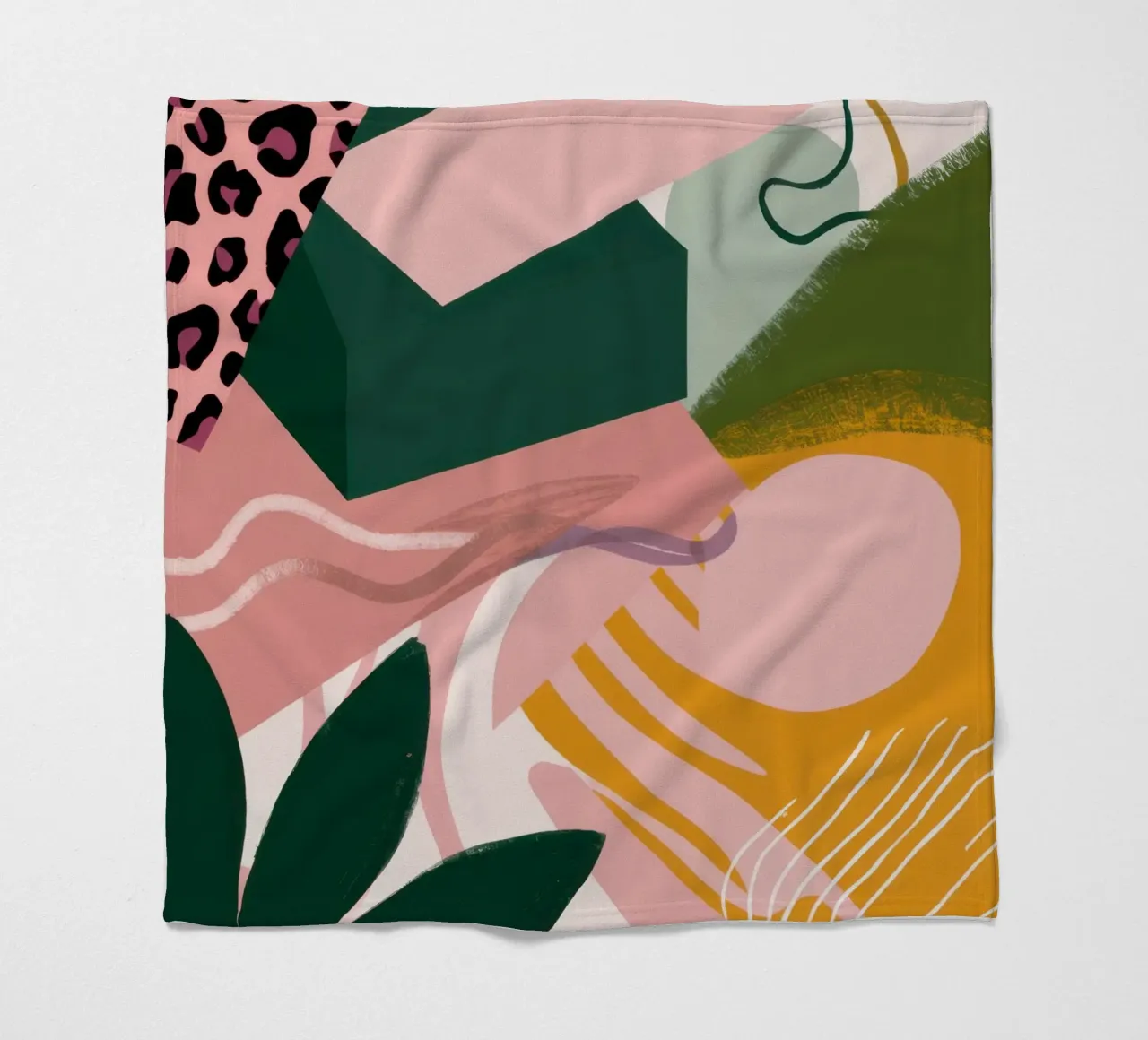 Zachte Vorm Abstract fleecedeken van Irish Strokes