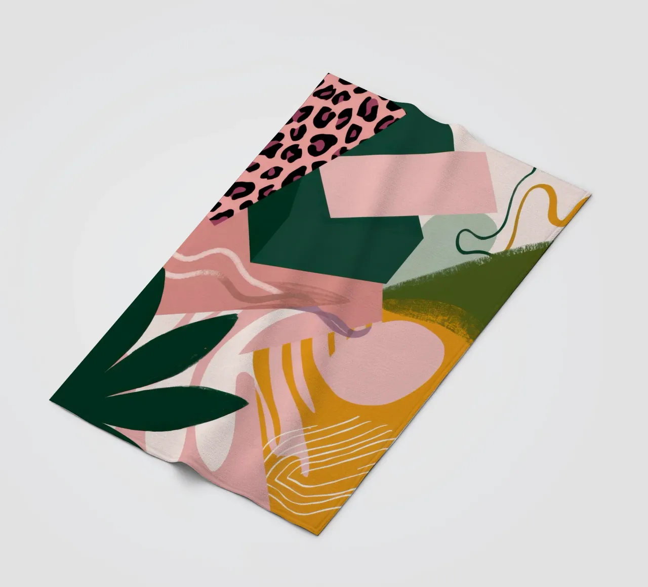 Zachte Vorm Abstract fleecedeken van Irish Strokes