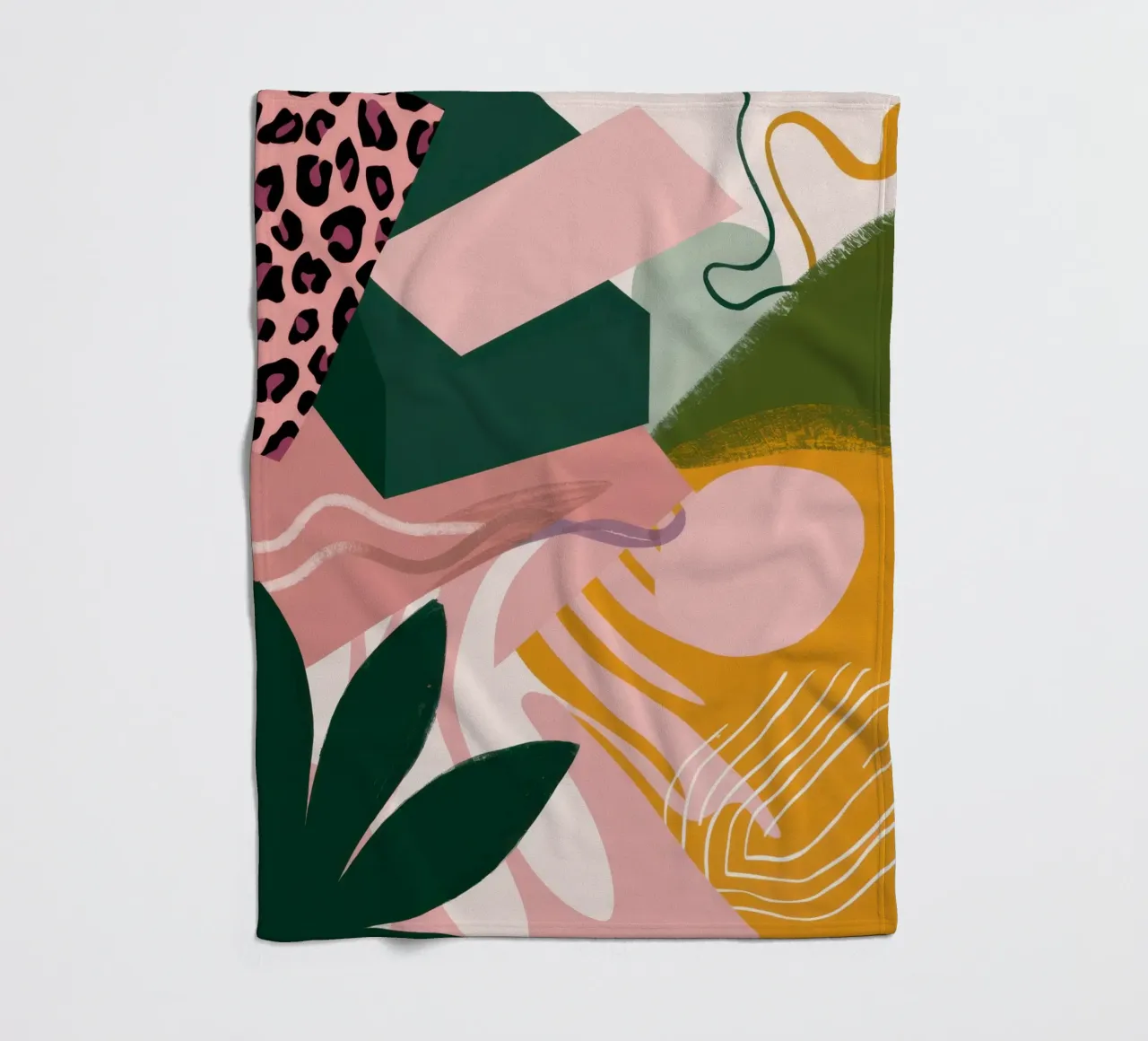 Zachte Vorm Abstract fleecedeken van Irish Strokes