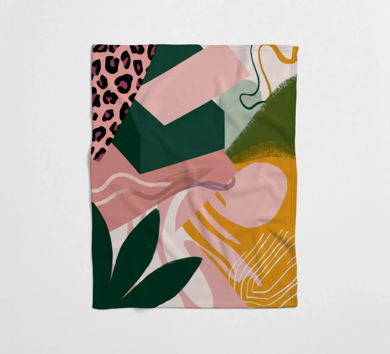 Zachte Vorm Abstract fleecedeken van Irish Strokes