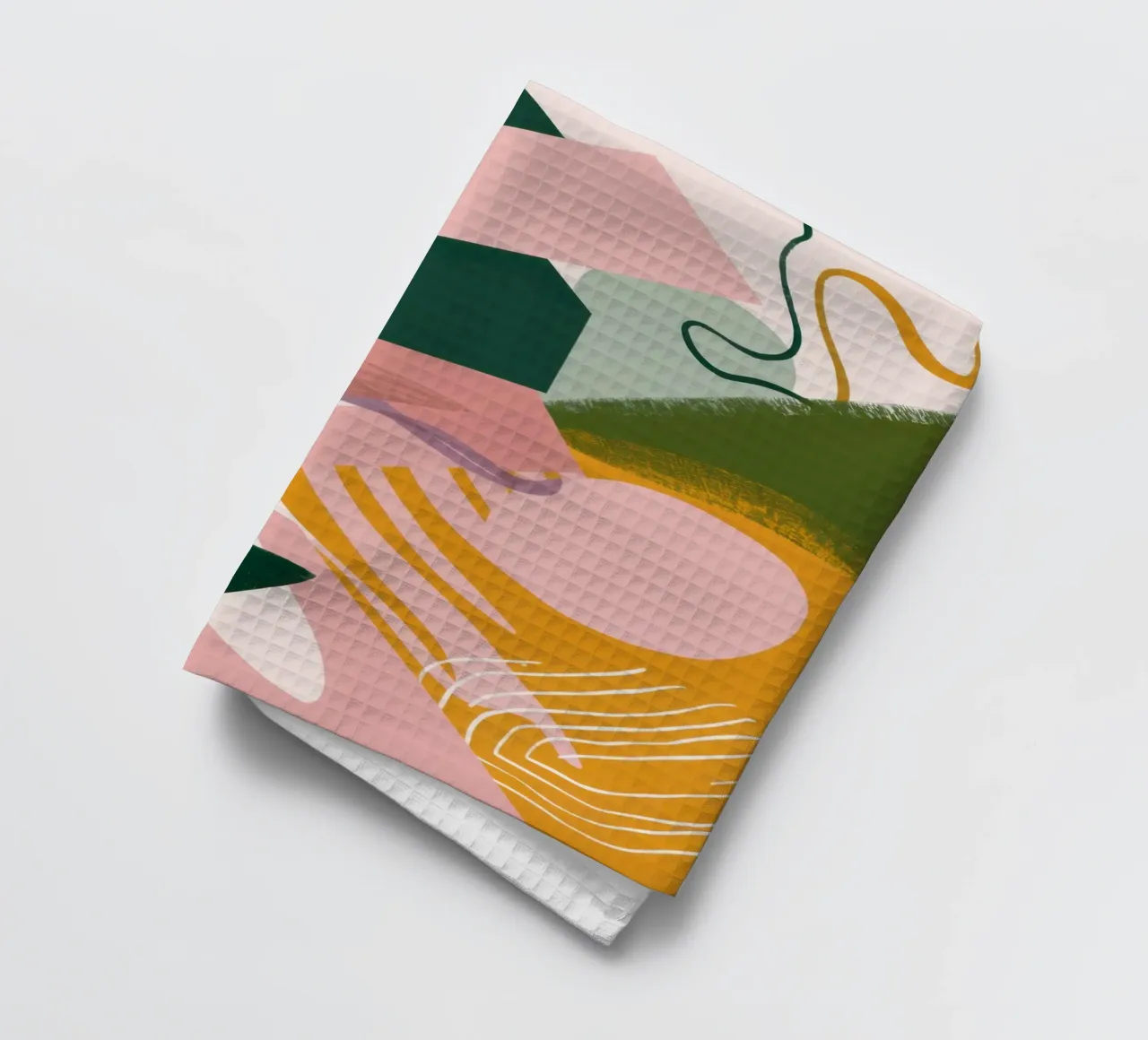 Forme douce abstraite torchon de Irish Strokes