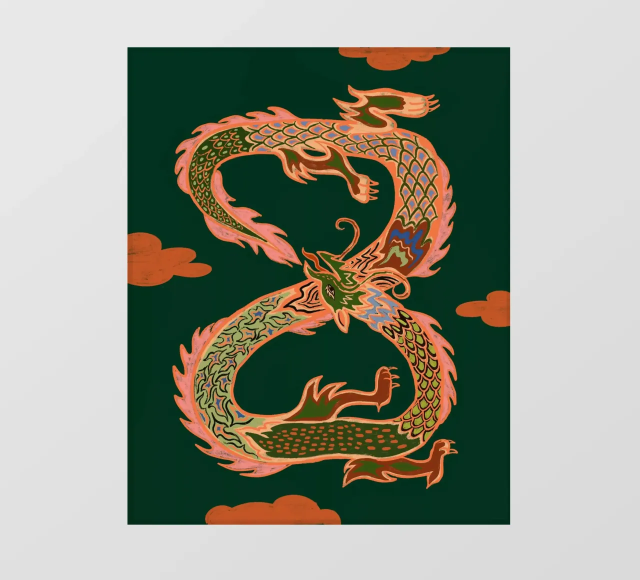 Infinity Dragon pellicola backlit da Arty Guava