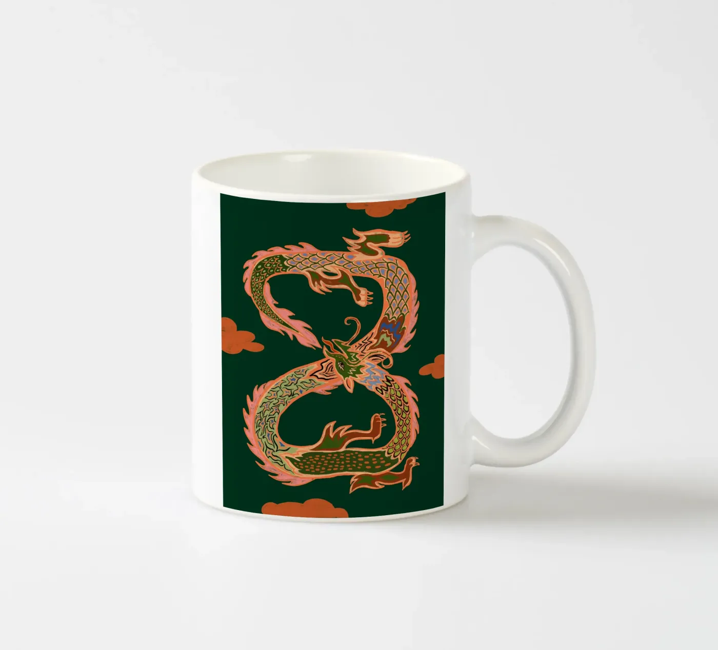 Infinity Dragon ceramic mug by Arty Guava