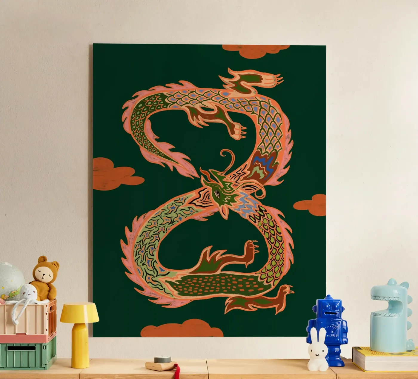 Infinity Dragon acryl van Arty Guava