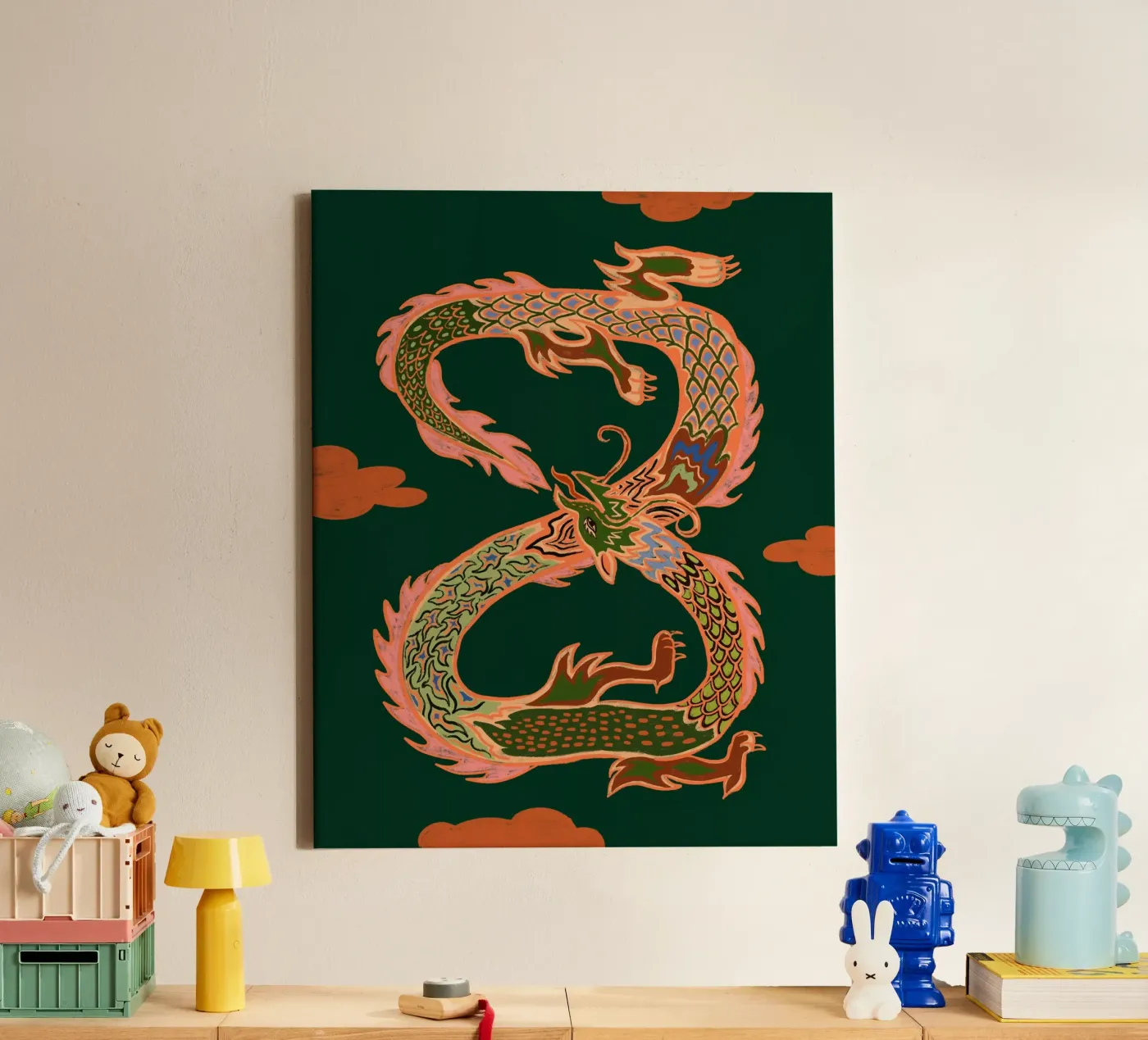 Infinity Dragon tela da Arty Guava