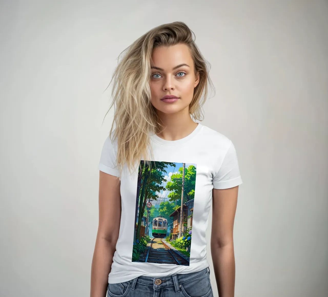 Train With Japan  Vibes t-shirt da donna da Jeff Studio