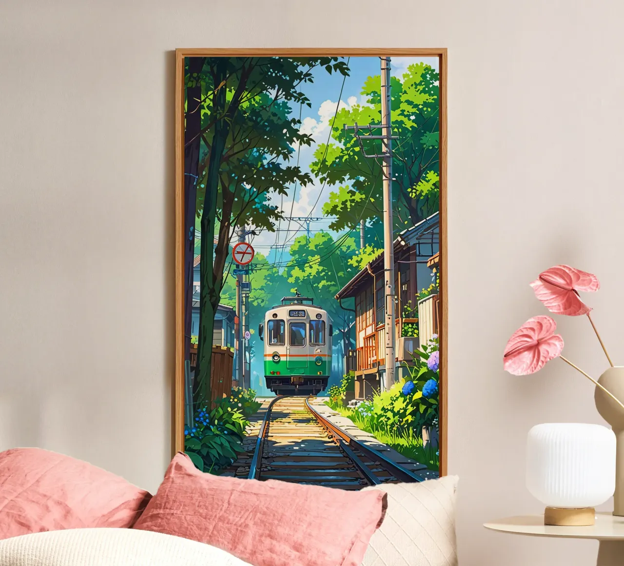 Train With Japan  Vibes alluminio dibond da Jeff Studio
