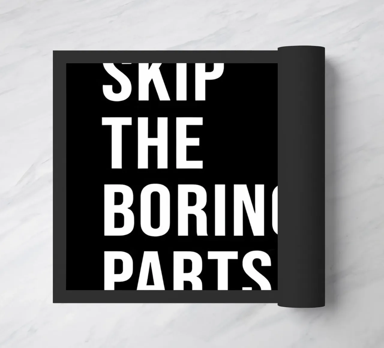 "SKIP THE BORING PARTS." zerbino da Type & Tape