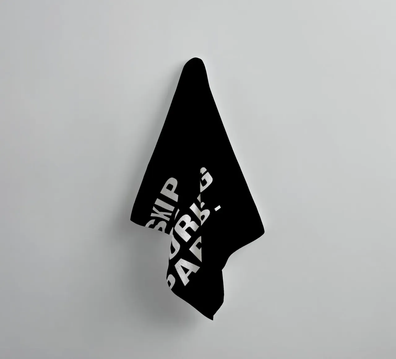 "SKIP THE BORING PARTS." asciugamano da bagno da Type & Tape