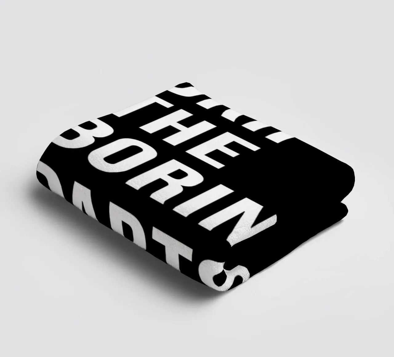 "SKIP THE BORING PARTS." asciugamano da bagno da Type & Tape