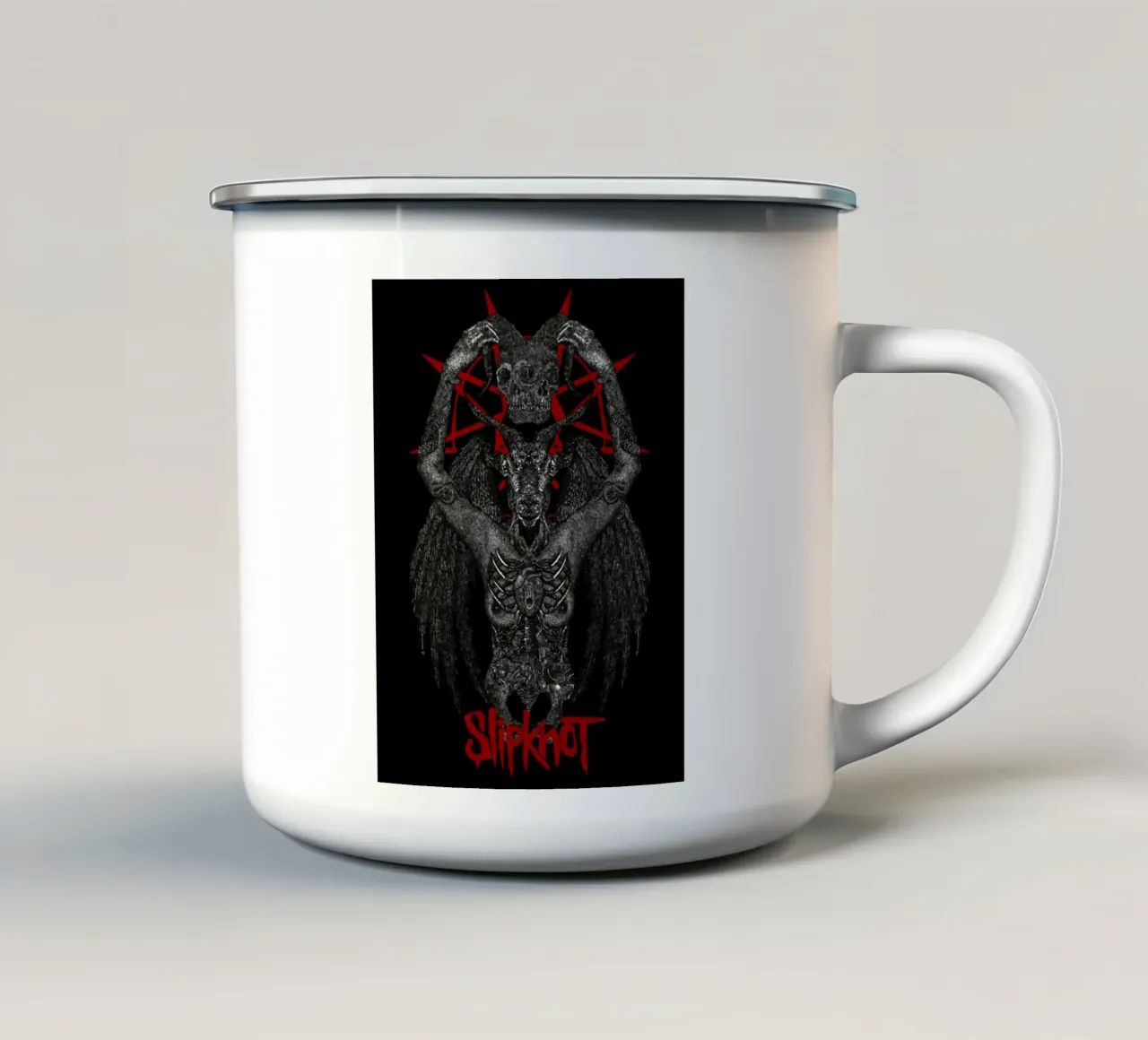Slipknot tazza in smalto da rock music
