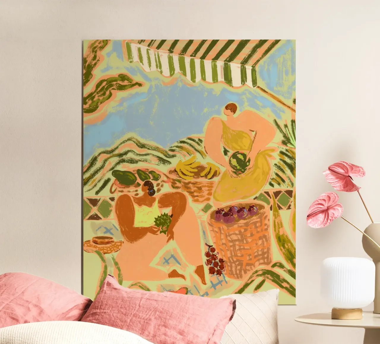 Fruit Stand poster con telaio in plastica da Arty Guava