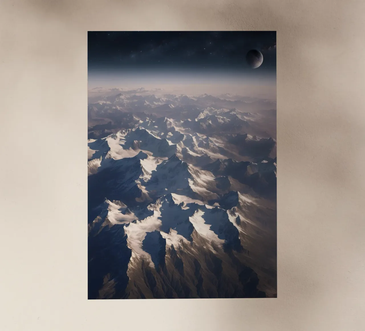 Die Berge von oben pellicola backlit da Poster Dreams