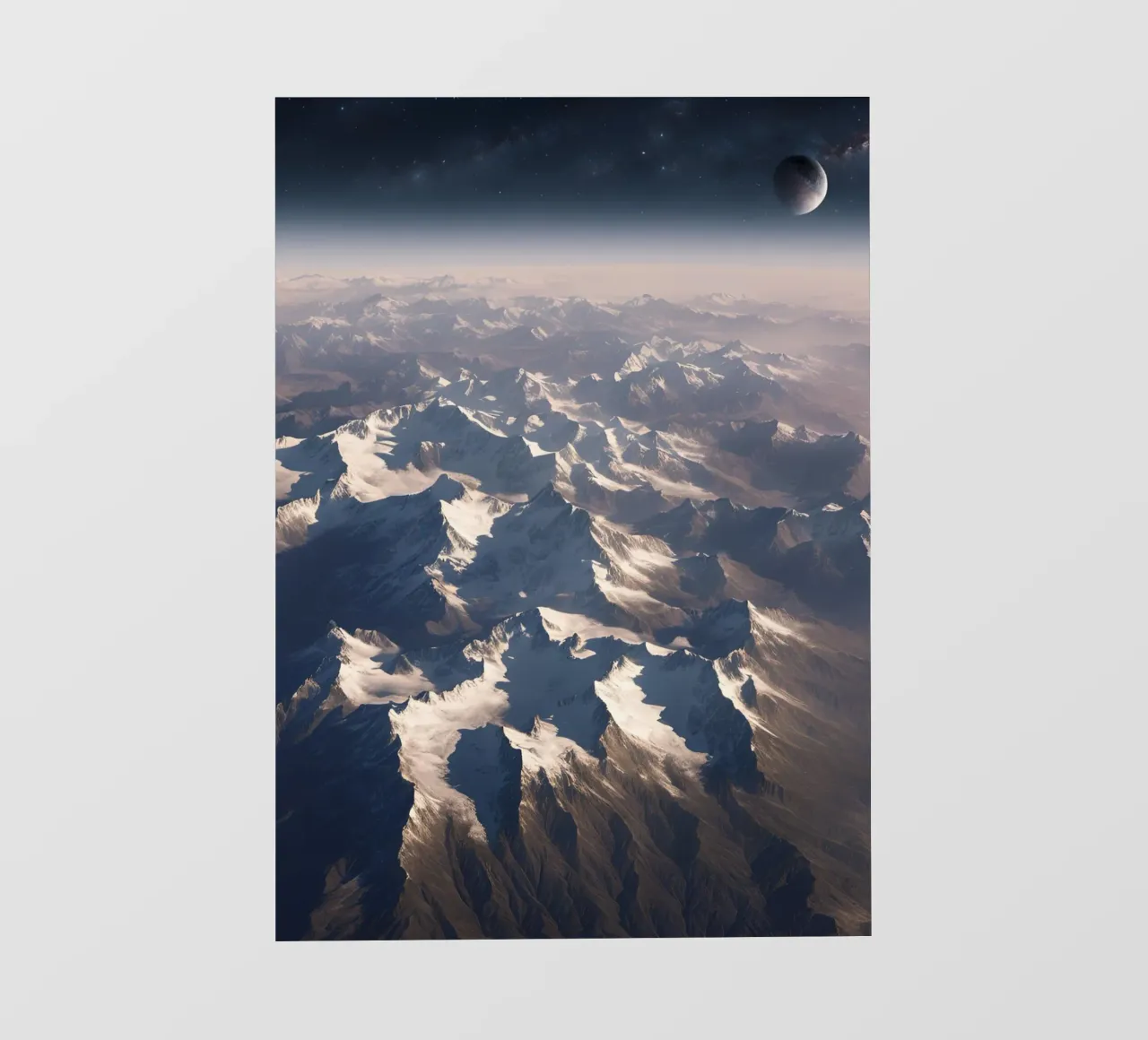 Die Berge von oben pellicola backlit da Poster Dreams
