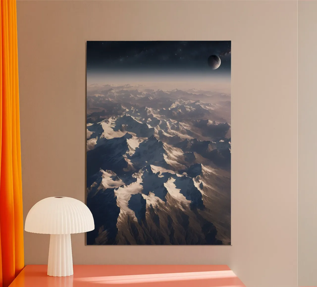Die Berge von oben poster da Poster Dreams