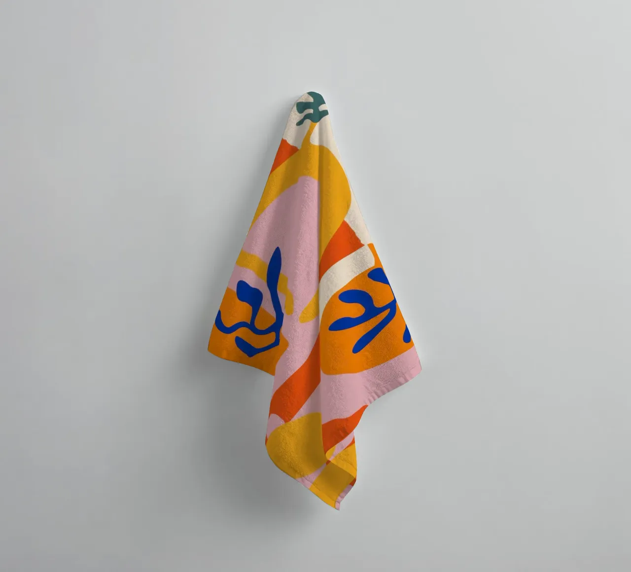 Joyful Jumble of Shapes towel by Luna Aura