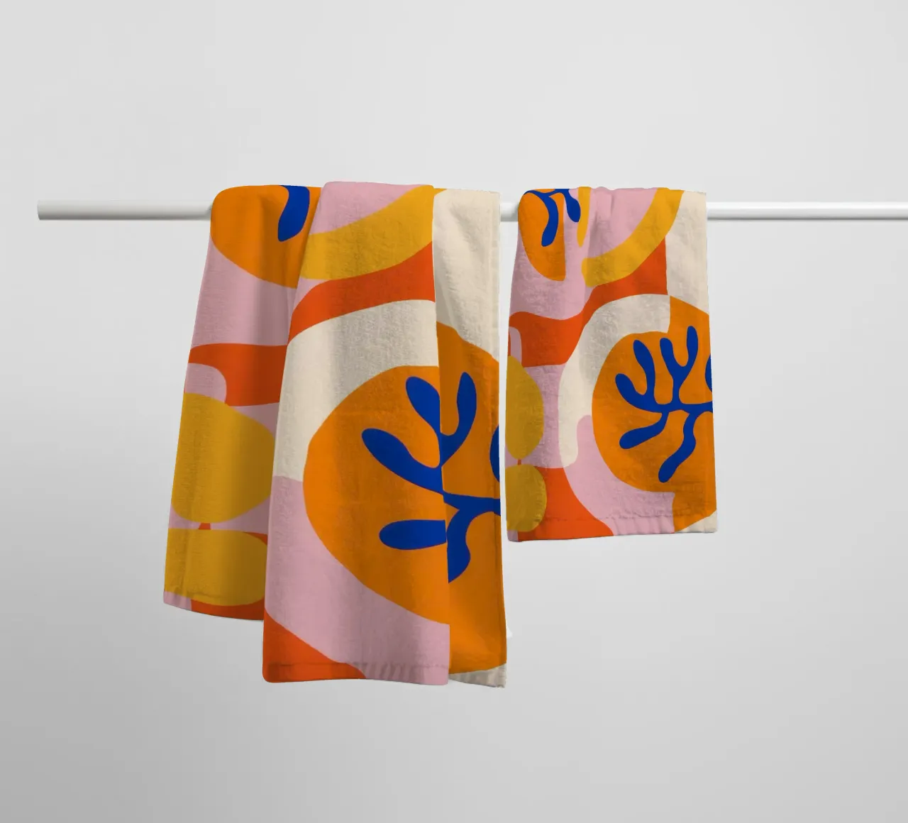 Joyful Jumble of Shapes towel by Luna Aura