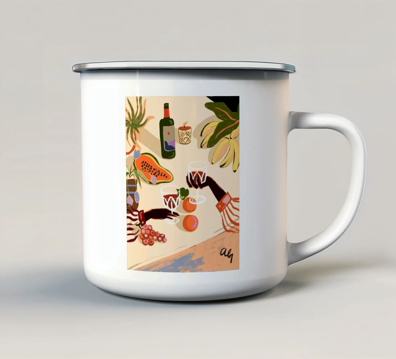 Cheers to You tazza in smalto da Arty Guava