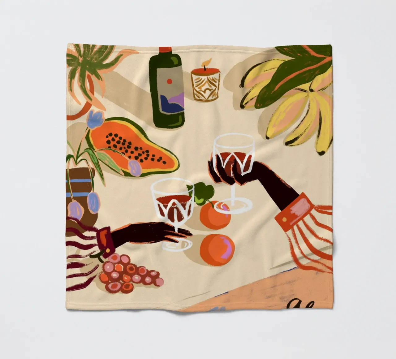 Cheers to You fleecedeken van Arty Guava