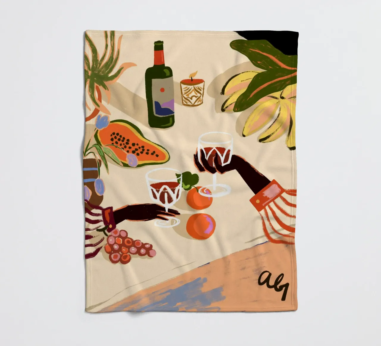 Cheers to You fleecedeken van Arty Guava