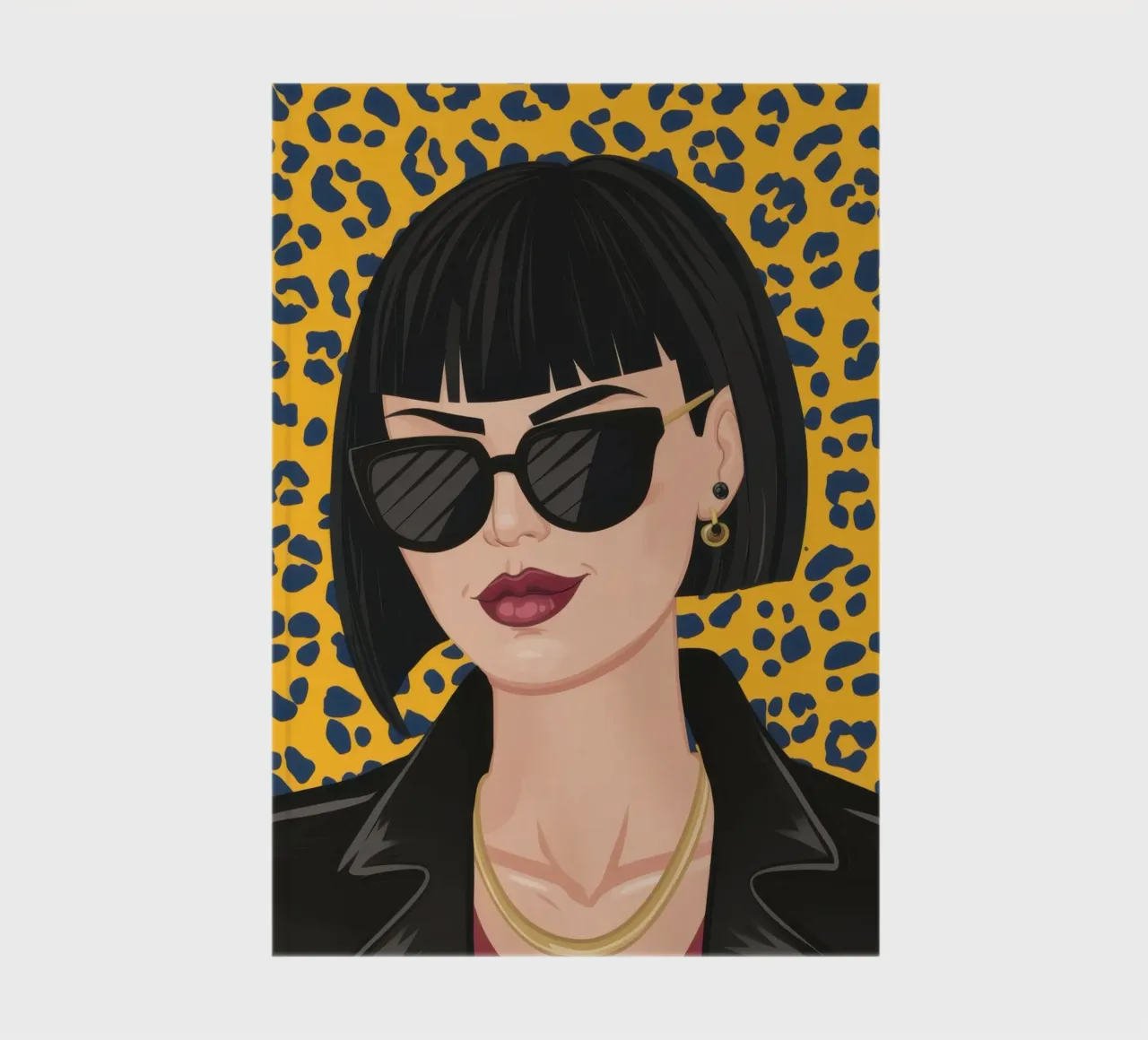 Leopard Print Attitude notebook by Luna Aura